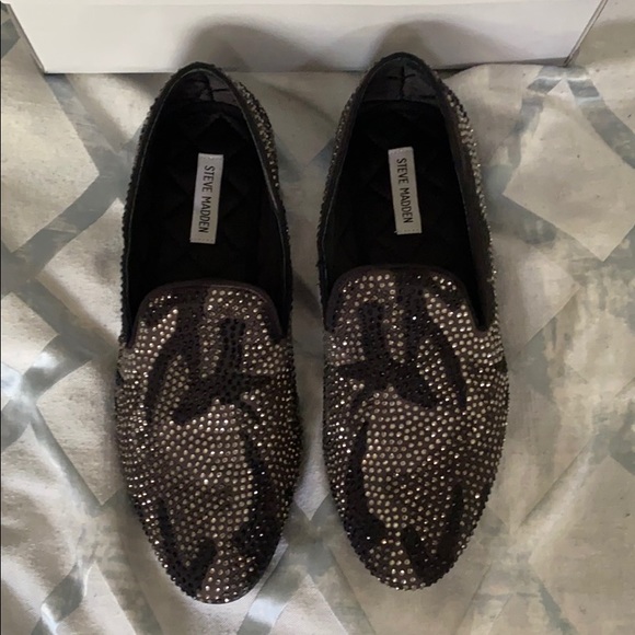 Steve Madden Other - Steve Madden Mens Rhinestone Loafers
